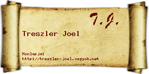 Treszler Joel névjegykártya